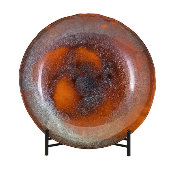 Trisha Yearwood Persimmon Glass Charger with Stand