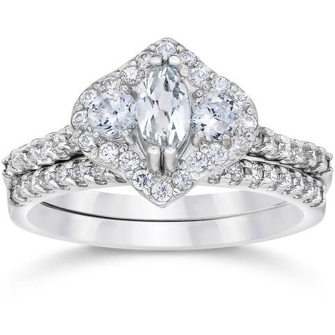 Halo, Marquise Engagement Rings | Shop Online at Overstock