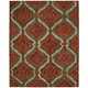 preview thumbnail 11 of 19, Nourison Tahoe Modern MTA06 Area Rug 5'6" x 8'6" - Brown/Red - Runner/Rectangle