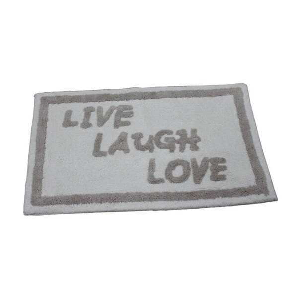 Shop 'Live, Laugh, Love' Bath Rug (21 inches x 34 inches) Free