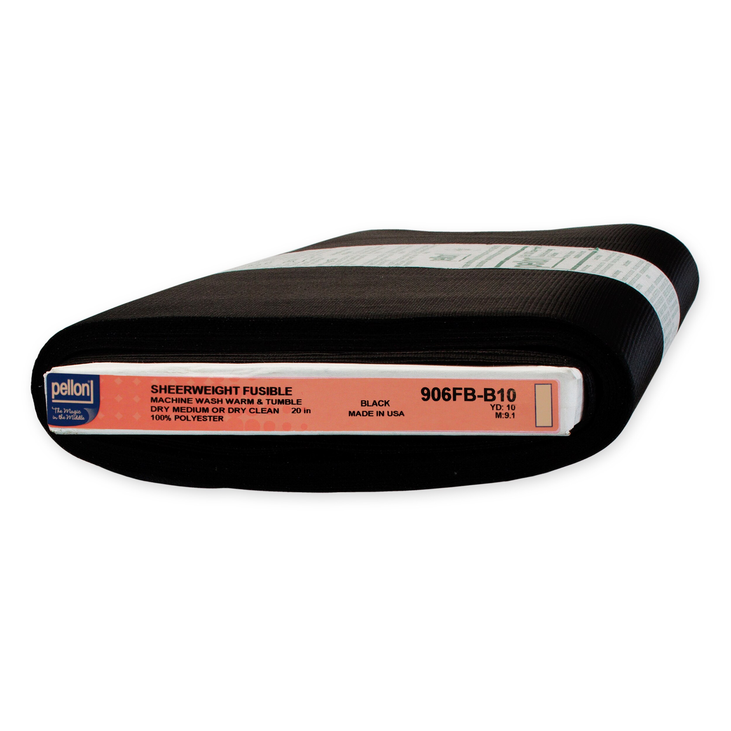 Shop Pellon 906F Black Nonwoven Polyester Fusible Sheerweight