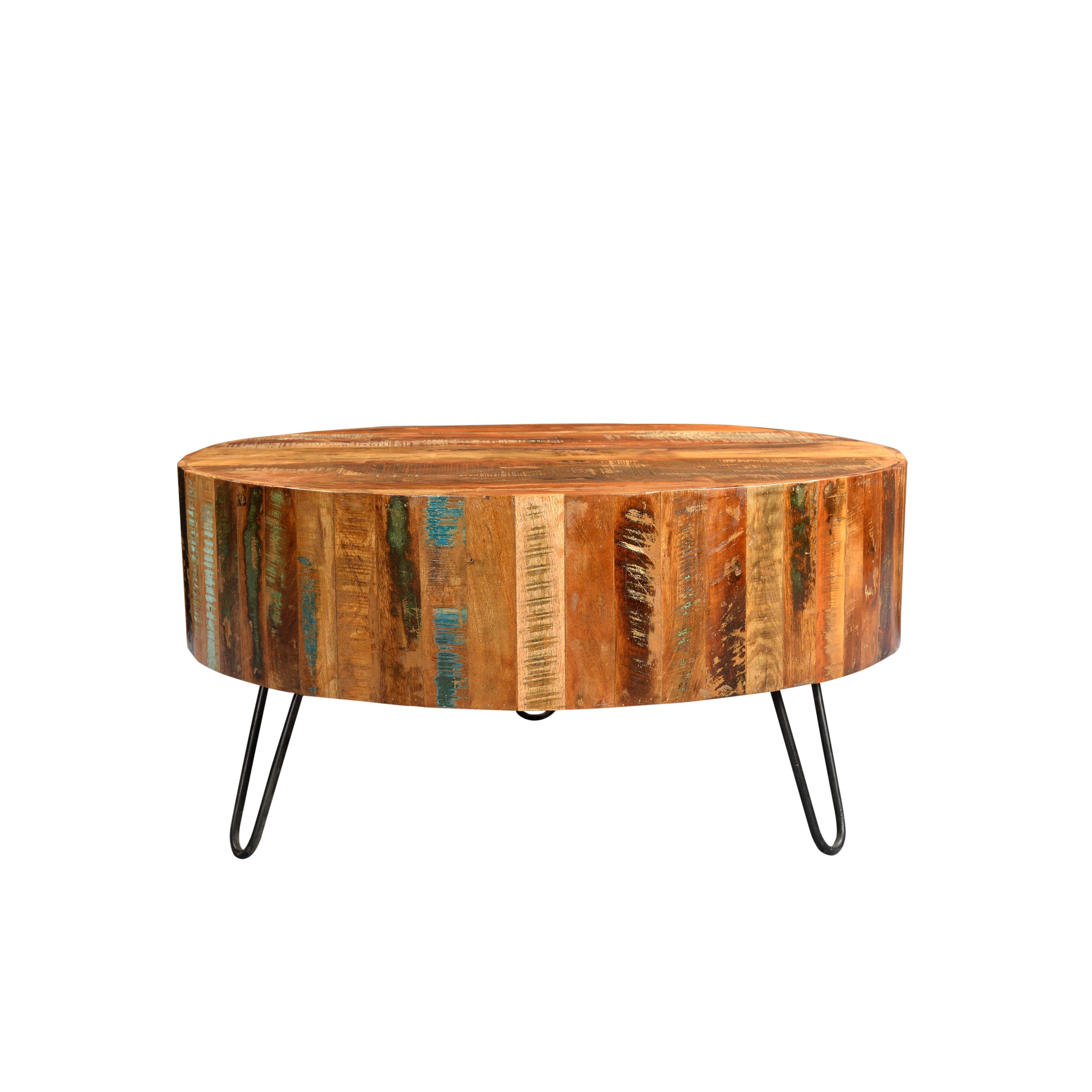 Shop Handmade Wanderloot Tulsa Round Reclaimed Wood Hairpin Legs