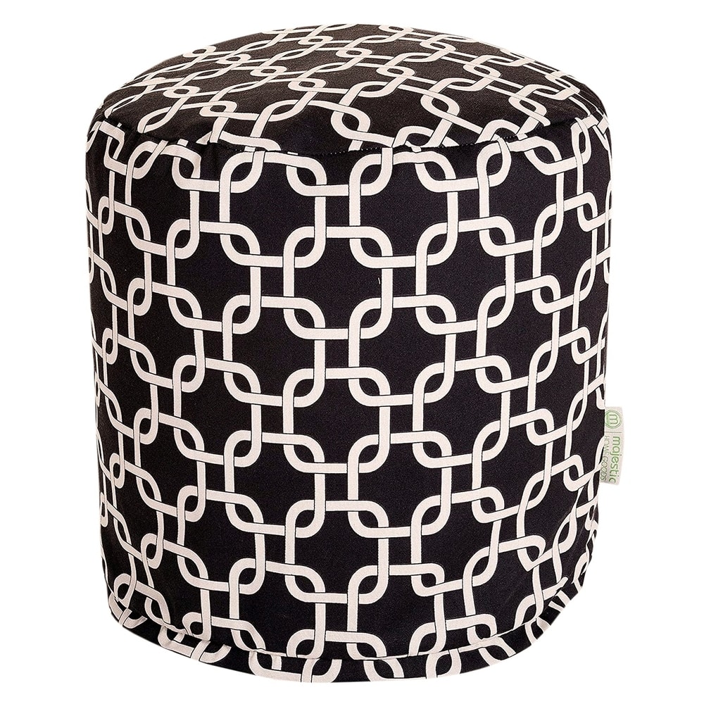 Majestic Home Goods Links Indoor/ Outdoor Ottoman Pouf