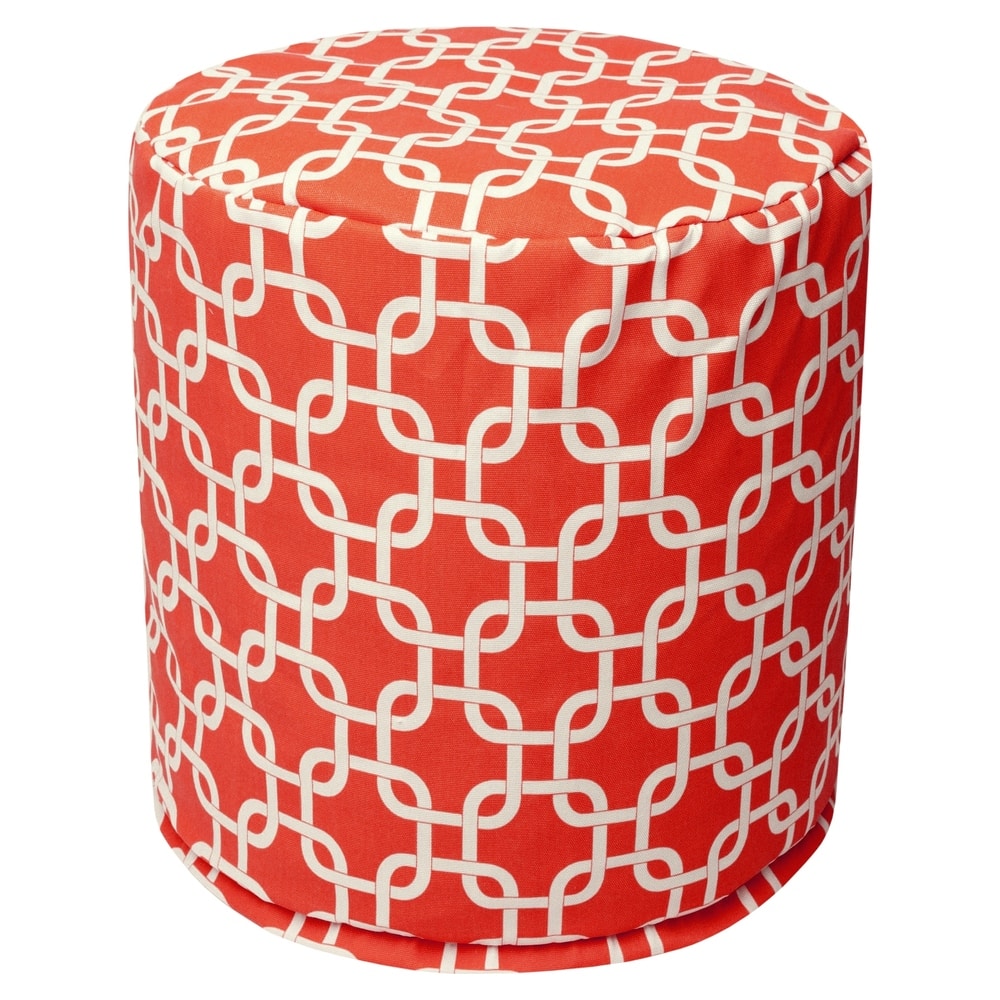 Majestic Home Goods Links Indoor/ Outdoor Ottoman Pouf