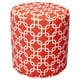 preview thumbnail 2 of 16, Majestic Home Goods Links Indoor / Outdoor Ottoman Pouf 16" L x 16" W x 17" H
