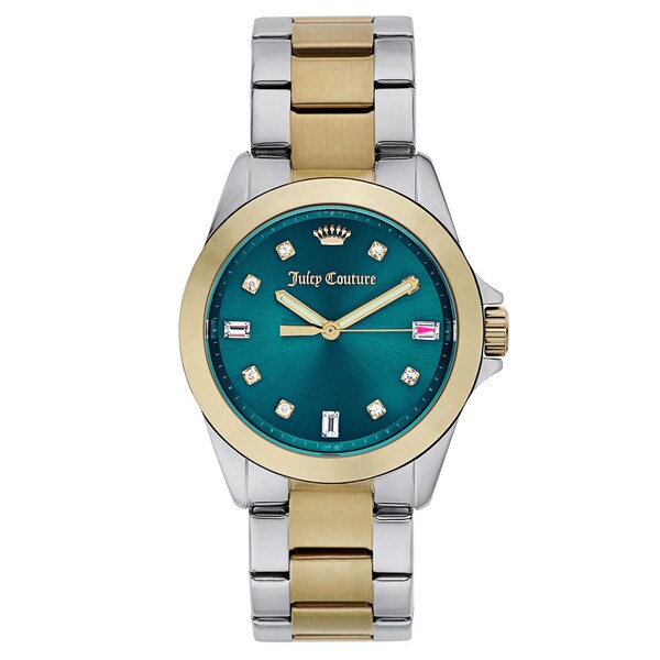 Juicy Couture Two-tone Gold With Green Dial Watch - 18726963