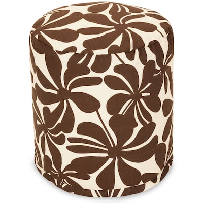 Majestic Home Goods Plantation Indoor / Outdoor Ottoman Pouf 16" L x 16" W x 17" H