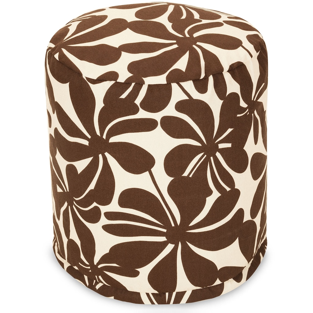 Majestic Home Goods Plantation Indoor / Outdoor Ottoman Pouf 16" L x 16" W x 17" H