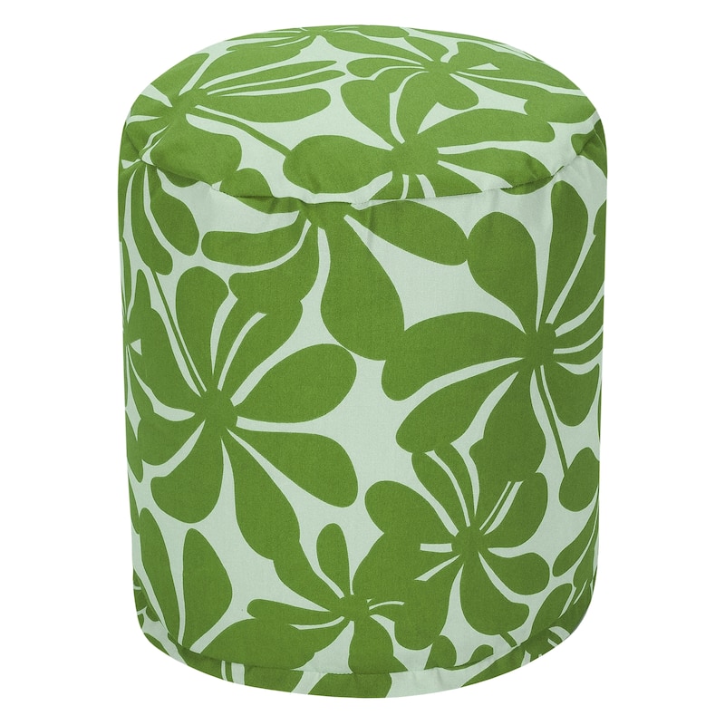 Majestic Home Goods Plantation Indoor / Outdoor Ottoman Pouf 16" L x 16" W x 17" H