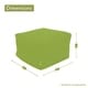 preview thumbnail 3 of 10, Majestic Home Goods Indoor Outdoor Aruba Ottoman Pouf 27 in L x 27 in W x 17 in H
