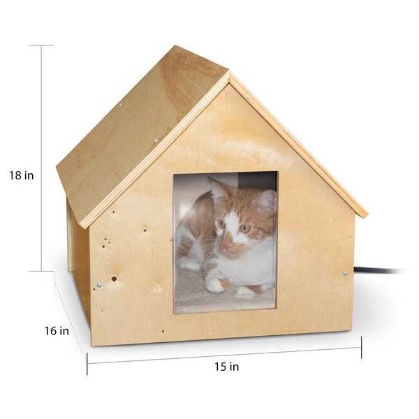 k&h outdoor kitty house unheated