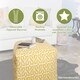 preview thumbnail 4 of 13, Majestic Home Goods Towers Indoor / Outdoor Ottoman Pouf Cube