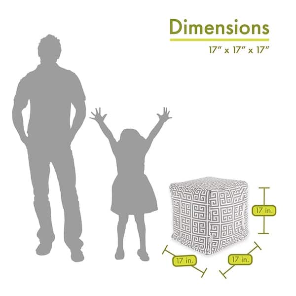 dimension image slide 0 of 4, Majestic Home Goods Towers Indoor / Outdoor Ottoman Pouf Cube