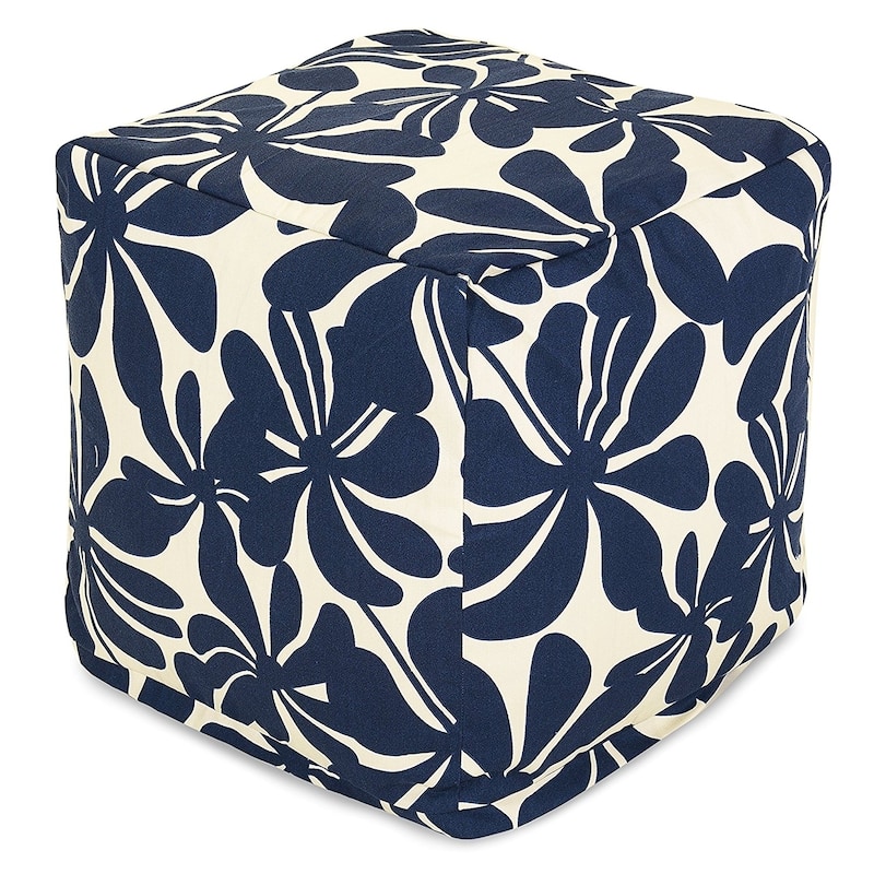 Majestic Home Goods Plantation Indoor / Outdoor Ottoman Pouf Cube