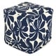 Majestic Home Goods Plantation Indoor / Outdoor Ottoman Pouf Cube - Thumbnail 2