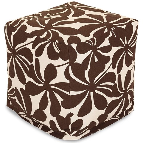 Majestic Home Goods Plantation Indoor / Outdoor Ottoman Pouf Cube