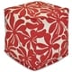Majestic Home Goods Plantation Indoor / Outdoor Ottoman Pouf Cube - Thumbnail 1