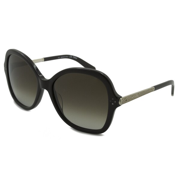 Shop Chloe Women's CE658SR Rectangular Sunglasses - Brown - Free ...