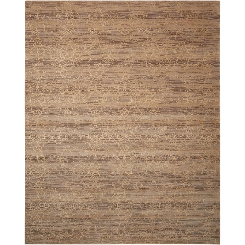 Nourison Silken Allure SLK26 Area Rug - 7'9" x 9'9" - Brown - Rectangle