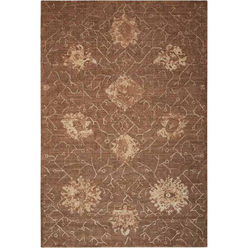 Nourison Silken Allure SLK08 Area Rug - 7'9" x 9'9" - Brown - Runner/Rectangle
