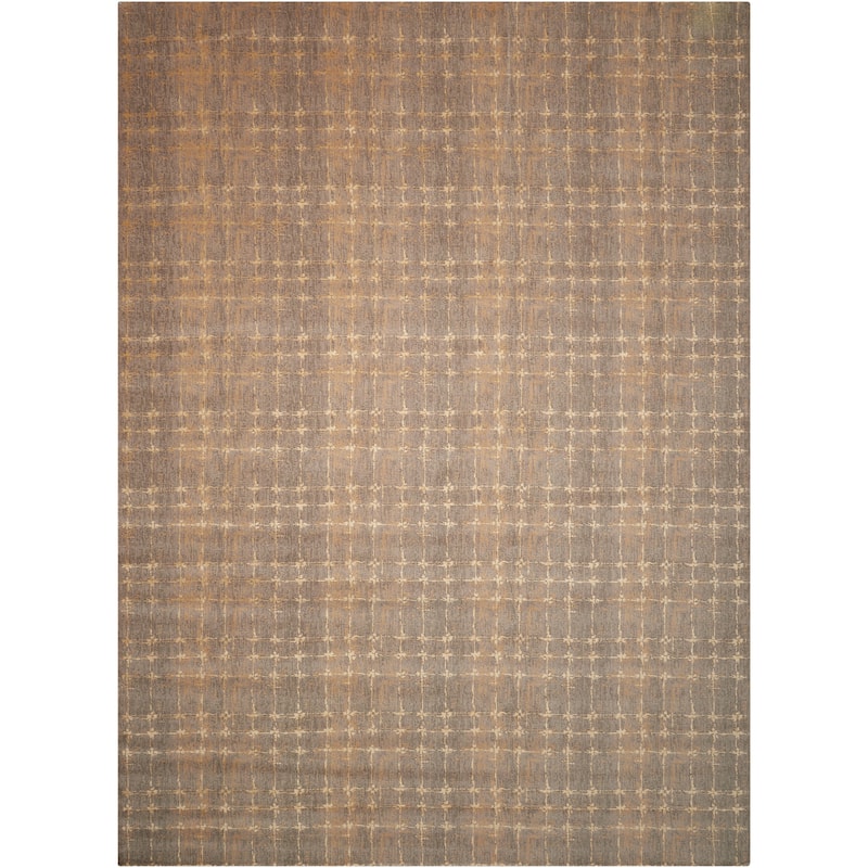 Nourison Silken Allure SLK07 Area Rug - 5' 6" x 8' - Grey - Runner/Rectangle