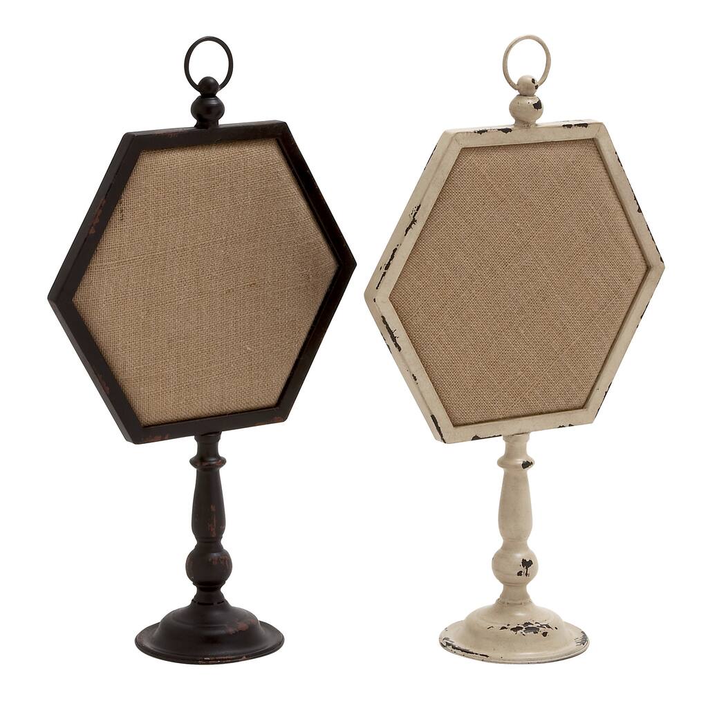 Lovely Metal Wood Note Holder 2 Assorted