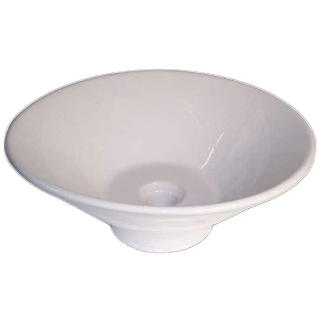 Fontaine Martini Round Porcelain Vessel Bathroom Sink