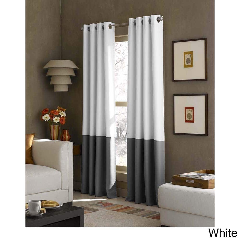Kendall Color Block Grommet Curtain Panel