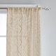 preview thumbnail 5 of 4, Lyric Antique White Sheer Ogee Print Curtain Panel
