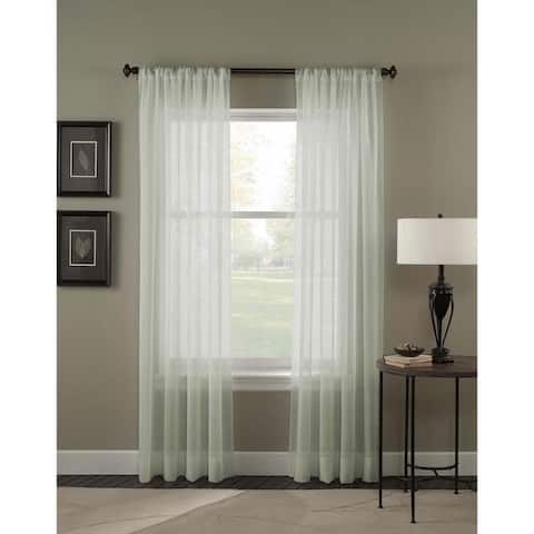 Trinity Crinkle Voile Extrawide Sheer Curtain Panel