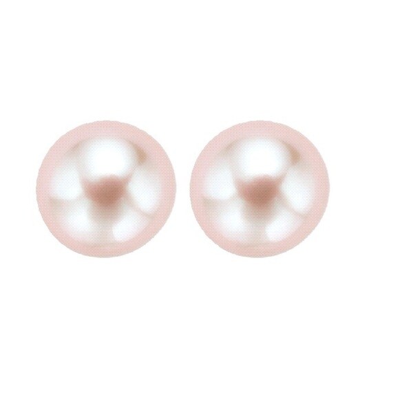 Pearlyta 14k Yellow Gold On Pink Freshwater Pearl Stud Pearlyta 14k Yellow Gold On Pink Freshwater Pearl Stud Earrings 9 10mm