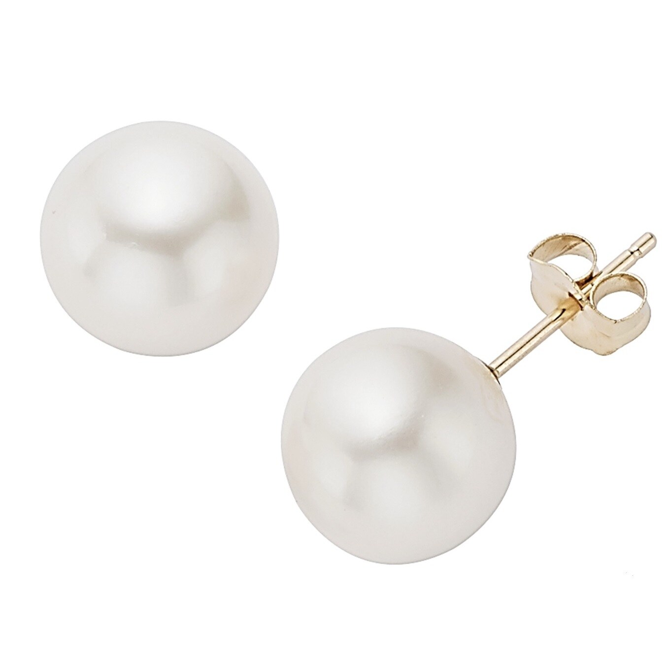 8.5 mm pearl stud earrings