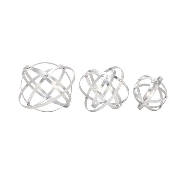 Silver Orchid Olivia Stylish Metal Silver Folding Orbs