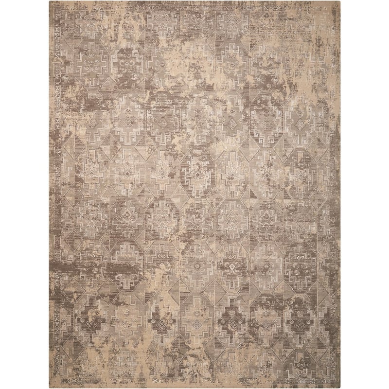 Nourison Silk Elements Area Rug - 8'6" x 11'6" - Light Beige - Runner/Rectangle