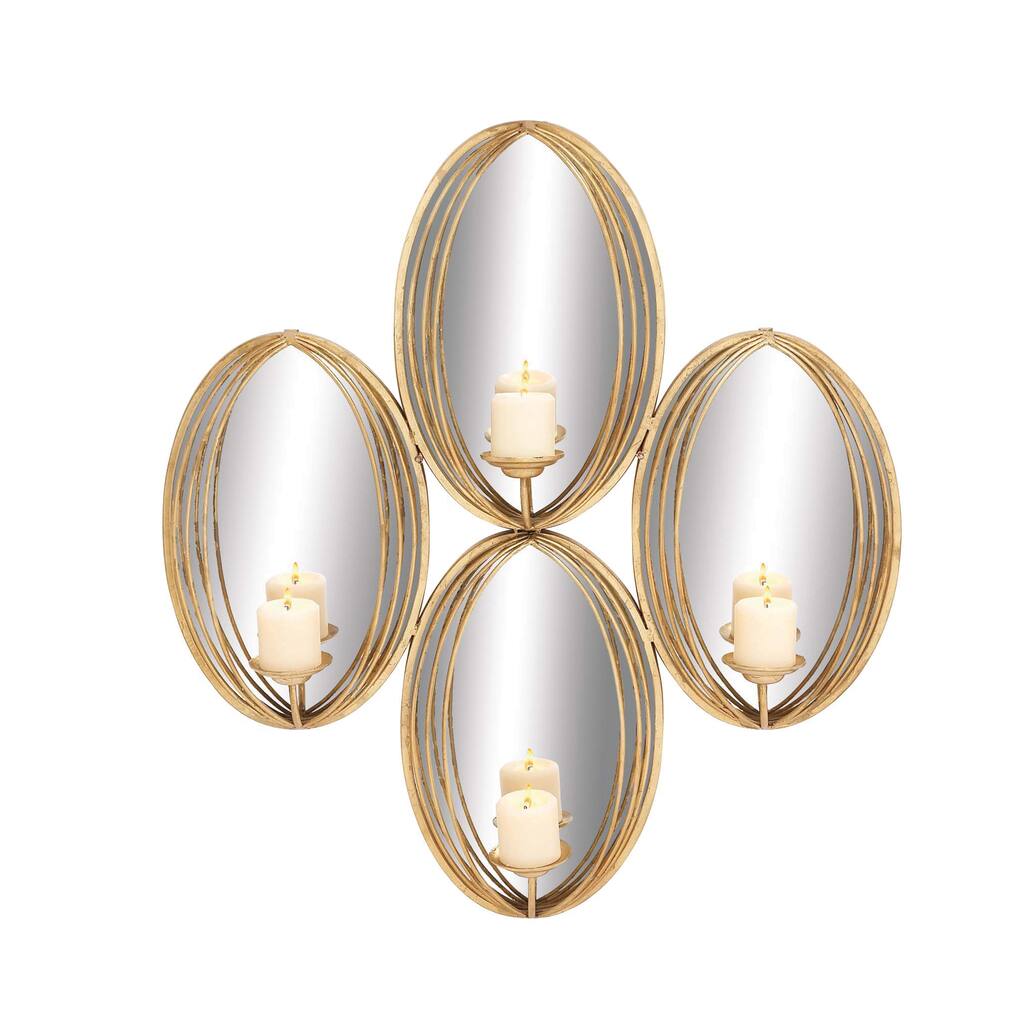 The Gorgeous Metal Mirror Candle Sconce