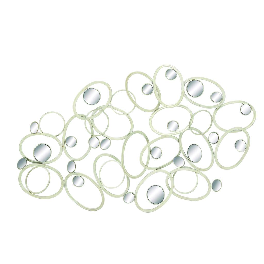 Contemporary And Chic Metal Mirror Wall Decor