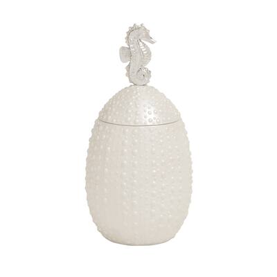 Classy Styled Polystone Covered Shell Jar