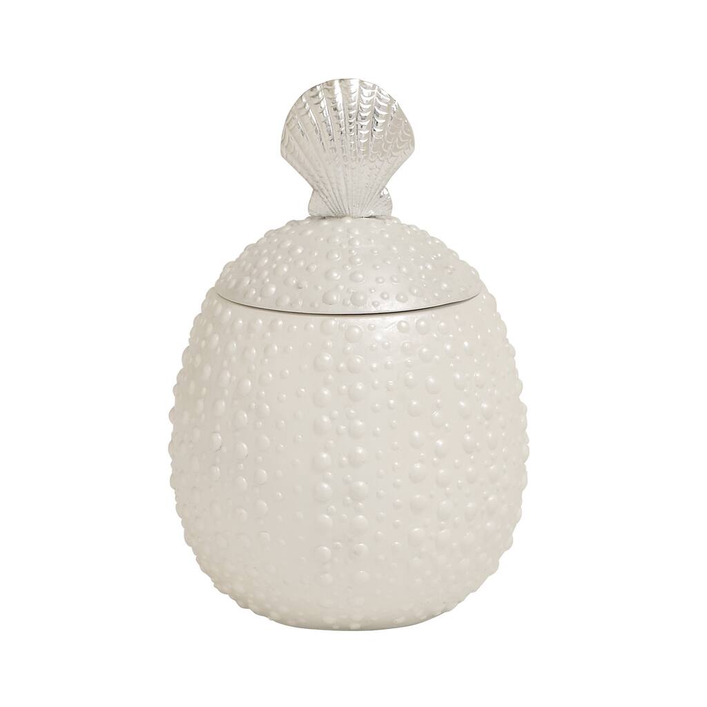 Mesmerizing Styled Polystone Covered Shell Jar