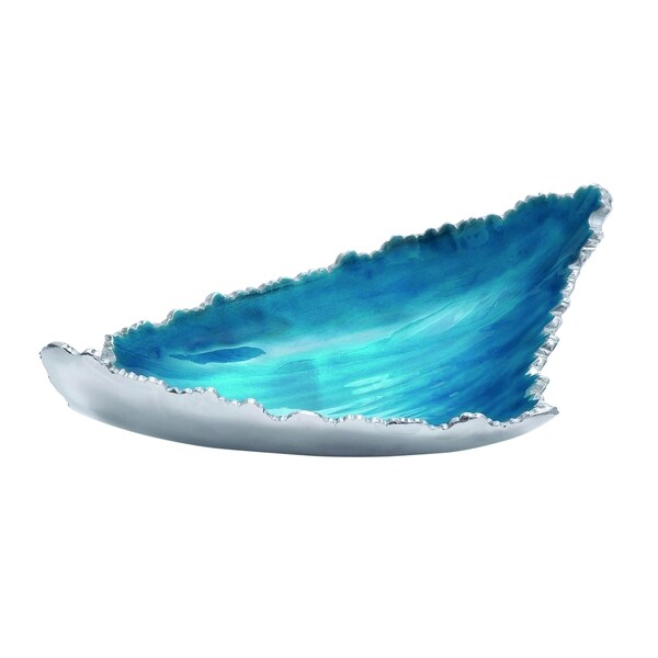 Oceanic Patterned Striking Aluminum Enamel Tray