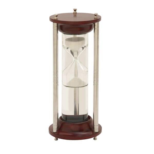 Gorgeous Wood Aluminum Glass Floating Sand Timer - Bed Bath & Beyond ...
