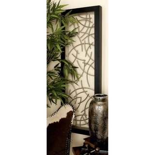 Black Iron Contemporary Wall Decor Abstract 48 x 16 x 2 - Bed Bath ...