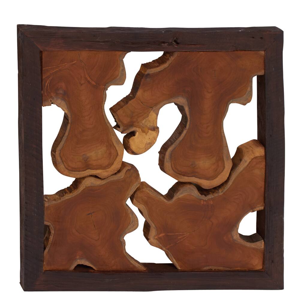 Simply Abstract Wood Teak Wall Panel