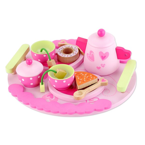 pink tea set toy