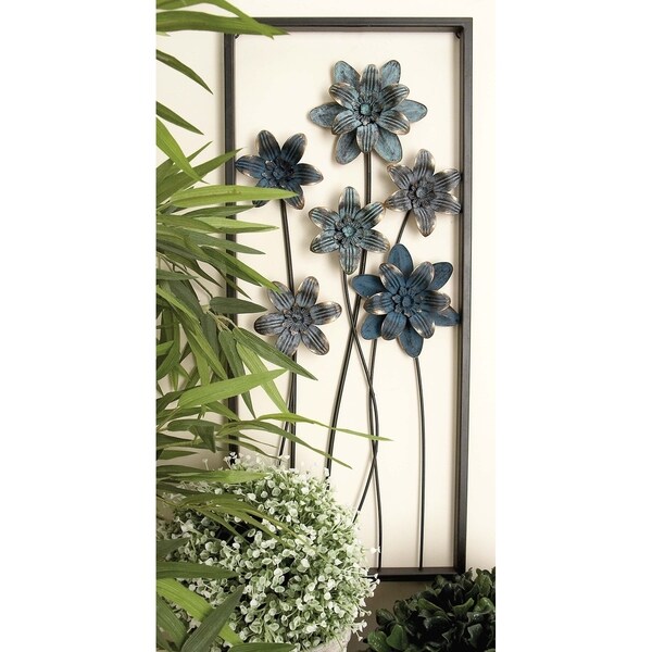 Sei of 2 Eclectic 28 Inch Rectangular Iron Wall Decor by Studio 350