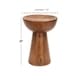 preview thumbnail 4 of 3, Vintage Inspire Metal Copper Stool 20H, 14W