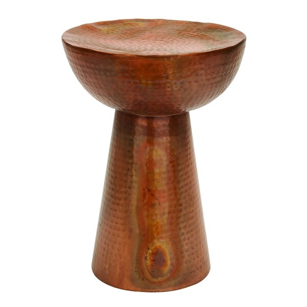 Vintage Inspire Metal Copper Stool 20H, 14W