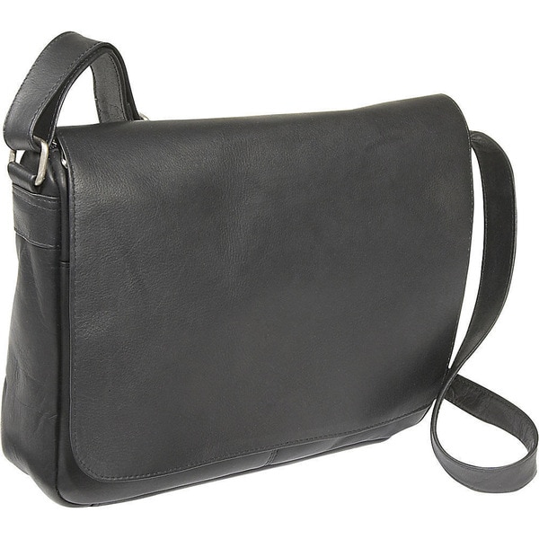 Shop LeDonne Leather Full Flap Over-shoulder Leather Bag - Free Shipping Today - Overstock ...