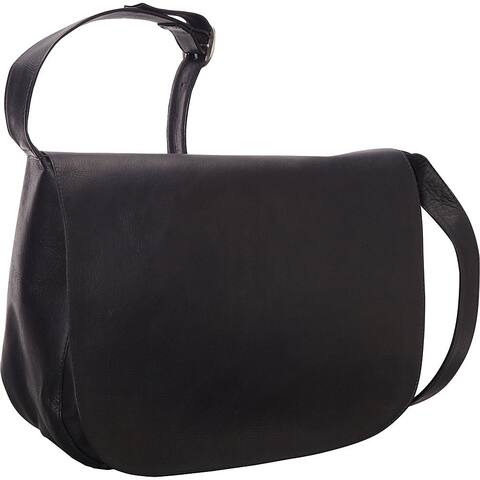 LeDonne Leather Classic Full Flap Leather Shoulder Bag