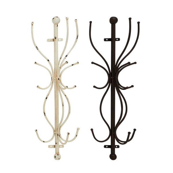 Shop Fantastic Metal Wall Coat Rack 2 Assorted Free Shipping Today