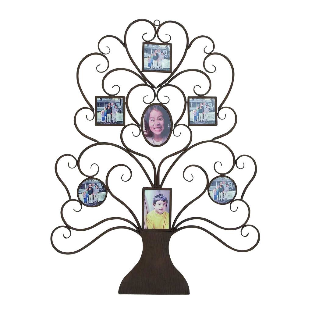 Metal Wall Tree Shaped Photo Frame